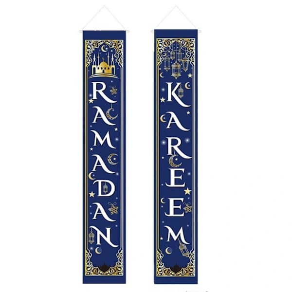 Eid Mubarak Dør banner Ramadan Dekorasjon