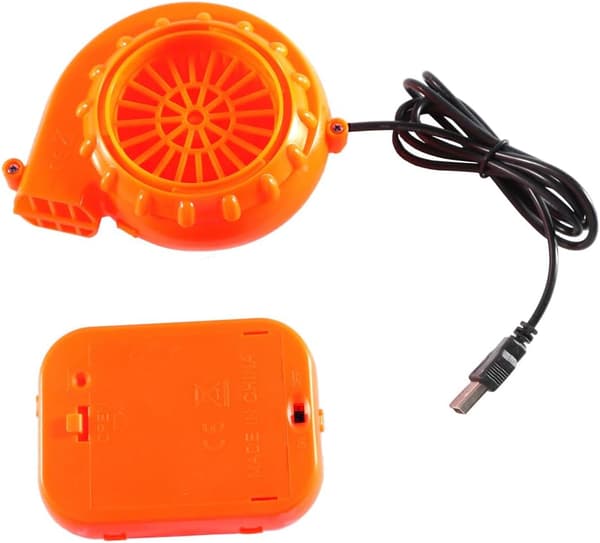 Oppblåsbar kostyme vifte USB-blåser luftpumpe batteriholder