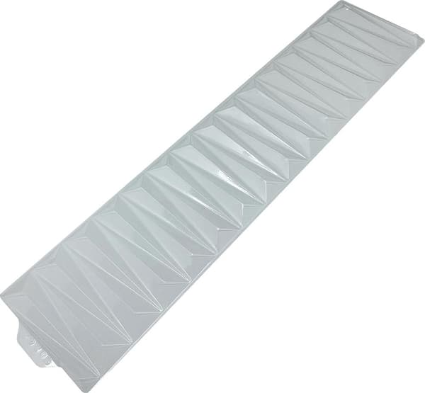Pralineform Tårtstencil Inverted Wrinkle - BWB 10148 - Special 3-delt form Transparent transparent