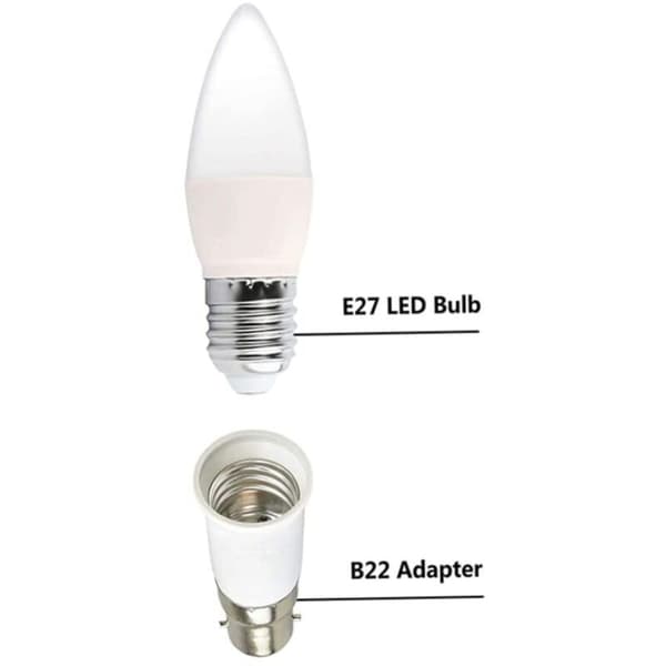 B22 to E27 Light Socket Converter Screw Bulb Base Adapter Lamp Holder 4pcs Lamp Bases