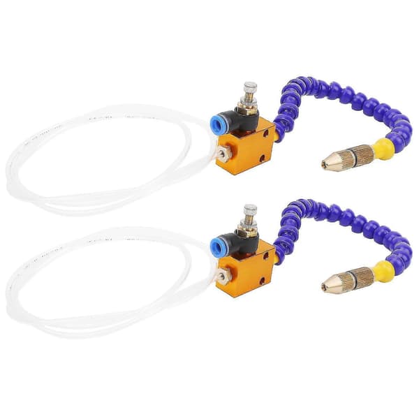 2pcs Mist Coolant Lubrication Spray System Compatible with 8mm Air Hose CNC Lathe Milling Drill-B17