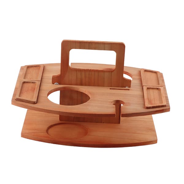 Portable Wooden Cheese Board Fruit Tray Integrated Fruit Wine Plate for Nuts Wine