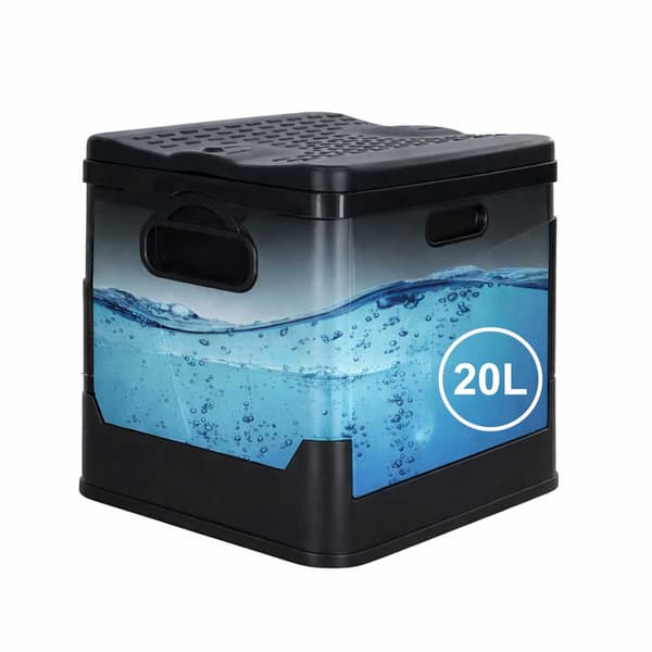 Bärbar campingtoalett, hopfällbar 20L, 12 påsar