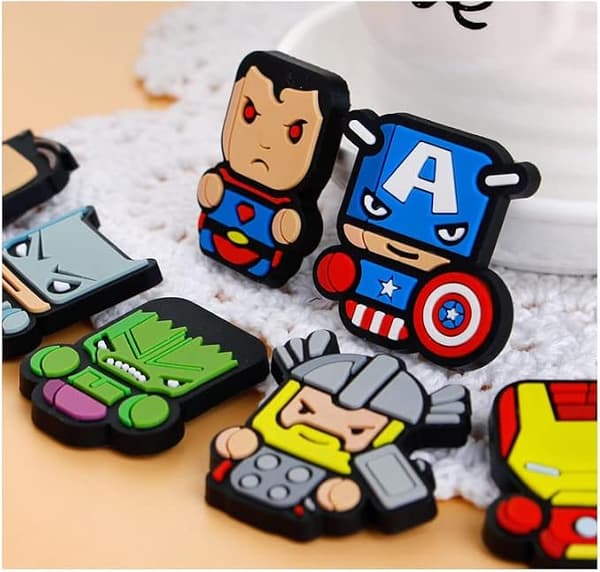 6 st kylskåpsmagneter Avengers Toy Story