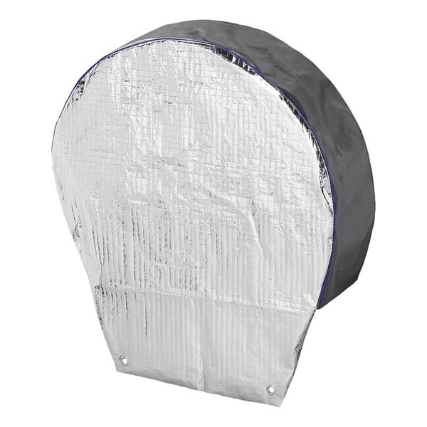 Hjulkåpa aluminiumreflekterande för 16\" däck, max 65 cm, polyester, husvagn/husbil