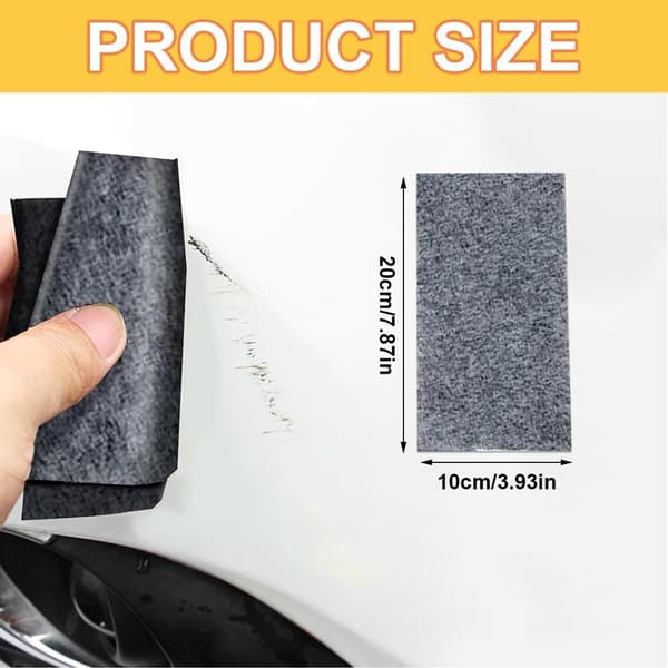 6 bilreparationsdukar - 20*10 cm, Nano Sparkle Cloth - Farverenser - Grå