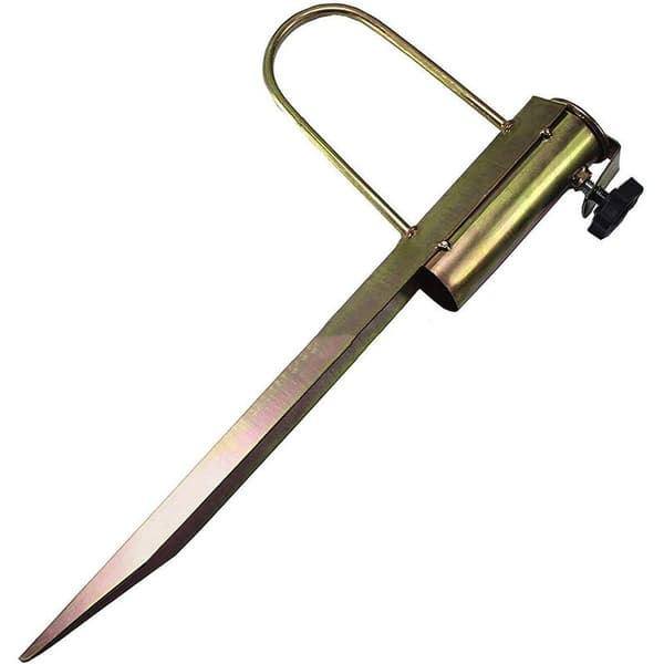 Universal spids parasolfod til græsplæne, 42 cm længde, 32 mm åbningsdiameter