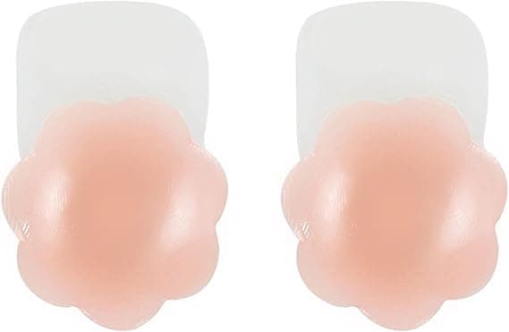6,5 cm diameter - Kvinnelige silikonbrystløft-pasties - usynlige brystblader