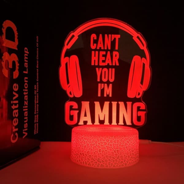 Creative Gift Game Room Decoration Night Light Crack Model Just One More Game Just One More Game