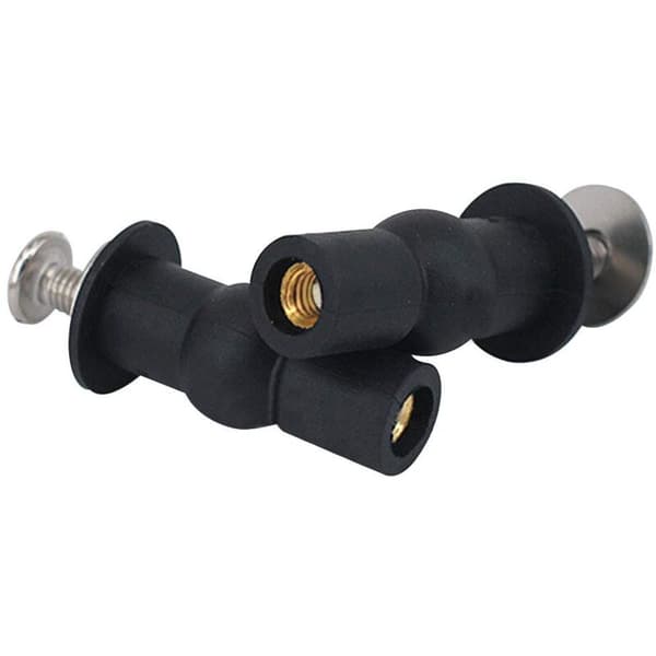 2 stk Toalettsetefester Hengsler Blindhengsel Rustfritt Stål NBR Gummi 14mm