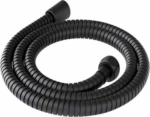 Bruseslange 200cm Anti-Kink Sort Rustfrit Stål Kobber Universal G1 2 Badeværelsestilbehør
