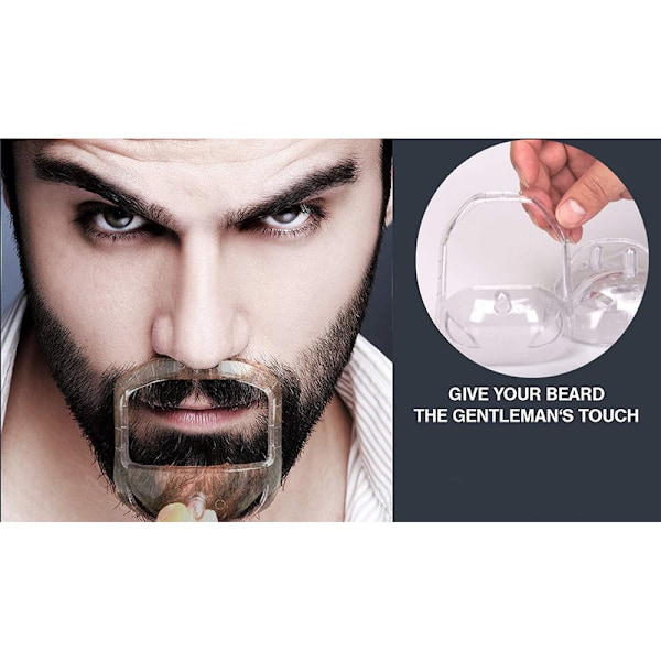 Skægformer Goatee Moustache Grooming Tool 5 STK White