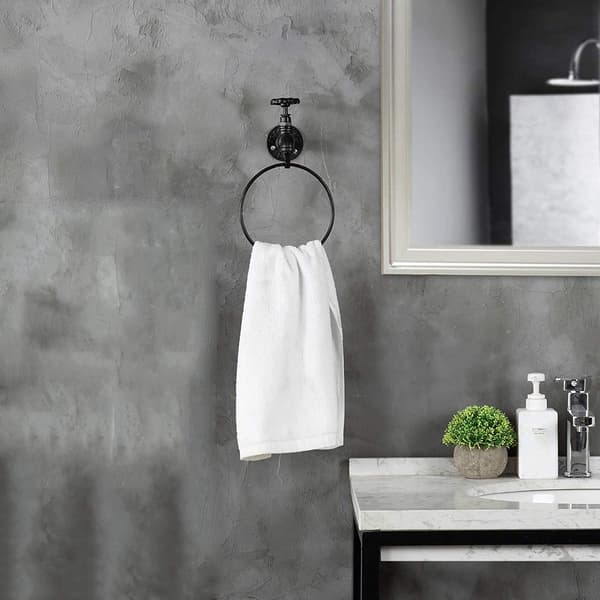 Vægmonteret Rustik Industriel Vandhane Design Sort Metal Serviet R