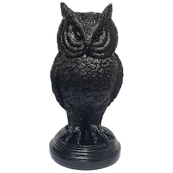 Halloween Gotisk Ugle Flaggermus Lysestake Skrivebordsdekorasjoner Lysholder Svart