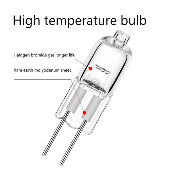 80 stk. G4 12V 20W halogenpære glødepære transparent glas