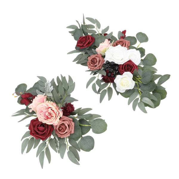 Artificial Arch Flowers Pink Wedding Decoration