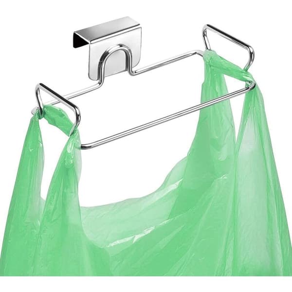 Poseholder, lille dørholder, metal, sølvfarvet