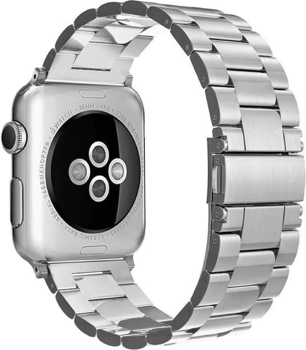 38 mm sølv rustfrit stål - Velegnet til Apple Watch - Rem i rustfrit stål - Ur - Smartwatch