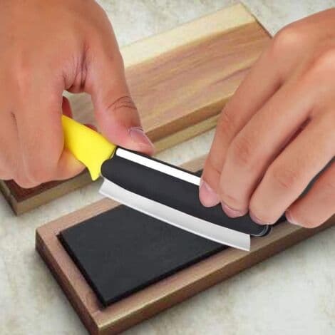 Knivslibningsvinkelguide til slibesten, sort, 2-pak