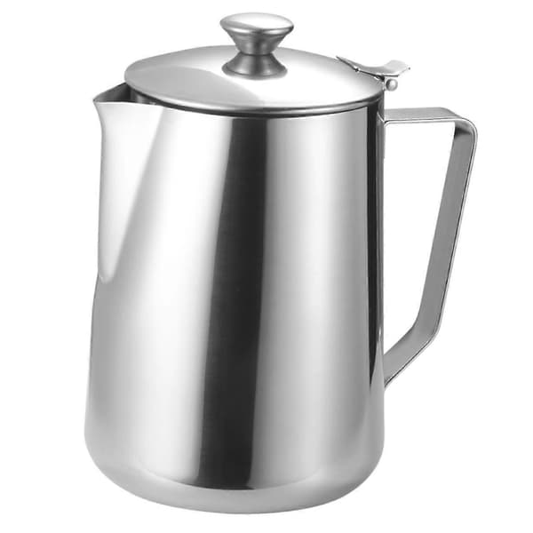 Mælkeskummer i rustfrit stål til Latte Art med glat hældetud og ergonomisk håndtag