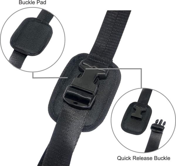 Adjustable Kayak Carrier Strap, Multifunctional Shoulder Strap for Surfboard, Paddleboard, Canoe, Unisex
