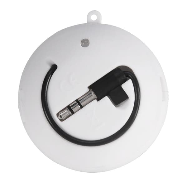 Portable Mini 3.5mm Speaker with Built-in Battery - White