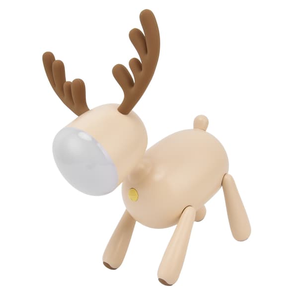LED Night Light Moose for Children, USB Rechargeable, Warm White, for Reading and Learning