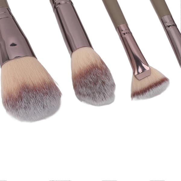 9 st Sminkborstar Set Foundation Puder Concealer Ögonskugga Svamp Syntetiska