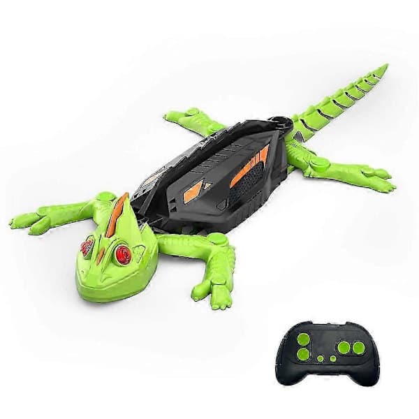 Wall Climbing Gecko, Rechargeable Remote Control Robot Toy, Climbs on Walls, Wall