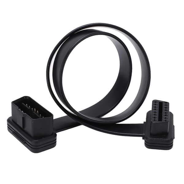 OBDII 16-bens han til hun forlængerkabel bil diagnostisk ledning til OBD2 scanner kodelæser 1m/3.3ft