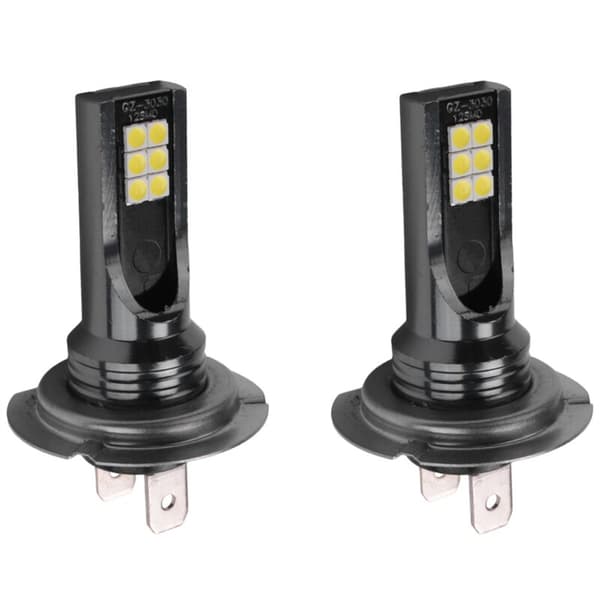 2 stk H7 LED-frontlykter konvertering 6W 1000LM 6000K Canbus feilfri lyspære