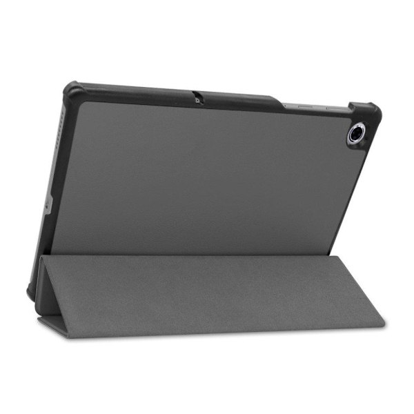 Lenovo Tab M10 FHD Plus Holdbart Tri-Fold Læder Cover - Grå Sølvgrå
