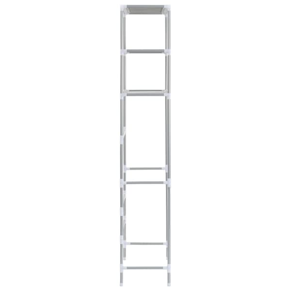 vidaXL Toilethylde med 3 hylder sølv 53x28x169 cm Silver silver