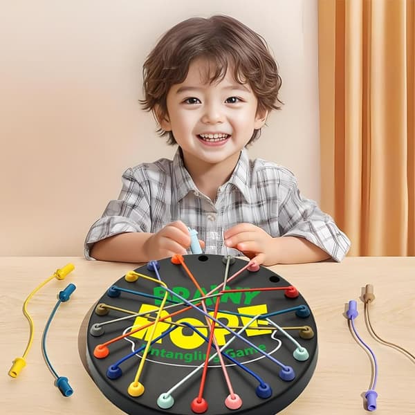 Hjärngymnastik Knutupplösningsspel