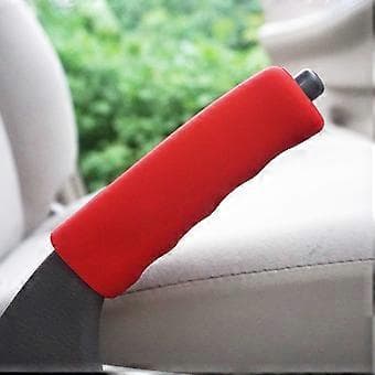 Practical Silicone Cover Universal Wave-shaped Car Handbrake Protector (Red)