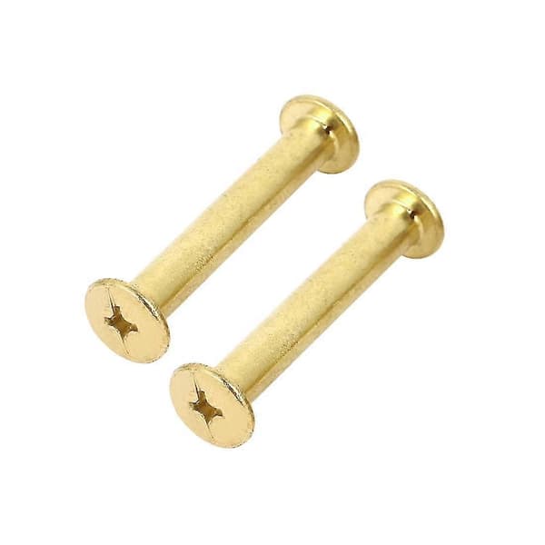Brass Plated 5x30mm Binding Chicago Screw Post 20pcs for Leather Scrapbook