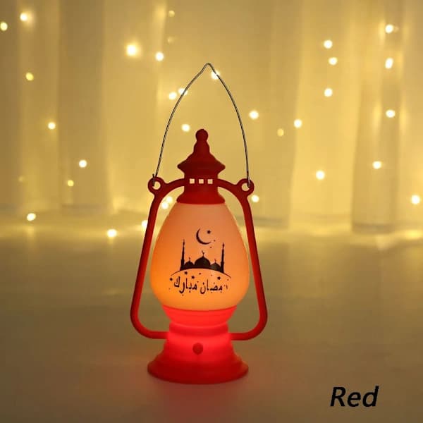 Ramadan Hjemmelampe RØD RØD for Eid al-Fitr