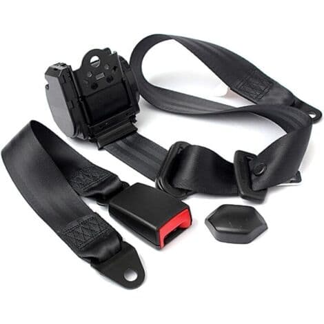 Automatic 3-Point Seat Belt - Universally Adjustable - Easy Installation on Various Vehicles - Enhanced Comfort with Adjustable Carabiner