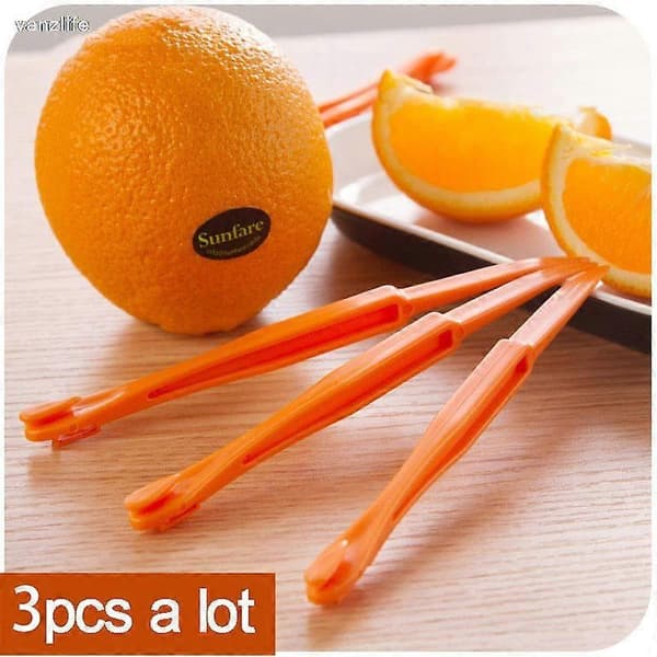 3 Pcs, Creative Orange Peeler with Handle - Easy-to-Use Fruit and Vegetable Slicer for Kitchen Utensils_Special Gift