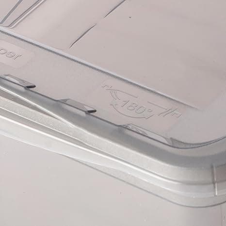 Storage Boxes with Air Control System, 3-Pack, 3 x 11 l, Bea, Transparent