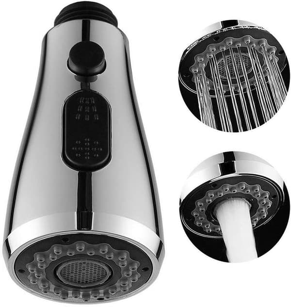 Dual-Function Replacement Kitchen Faucet Handle Spray Nozzle