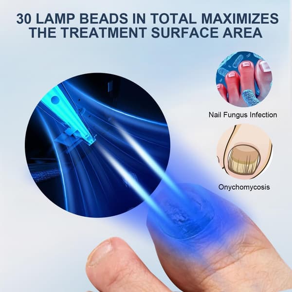 Portable multifunctional nail lamp for toenails and fingernails