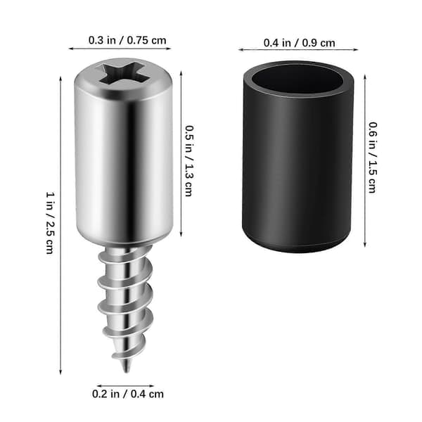 20 stk. Hyllepinner i jern 2,50x0,75x0,75 cm