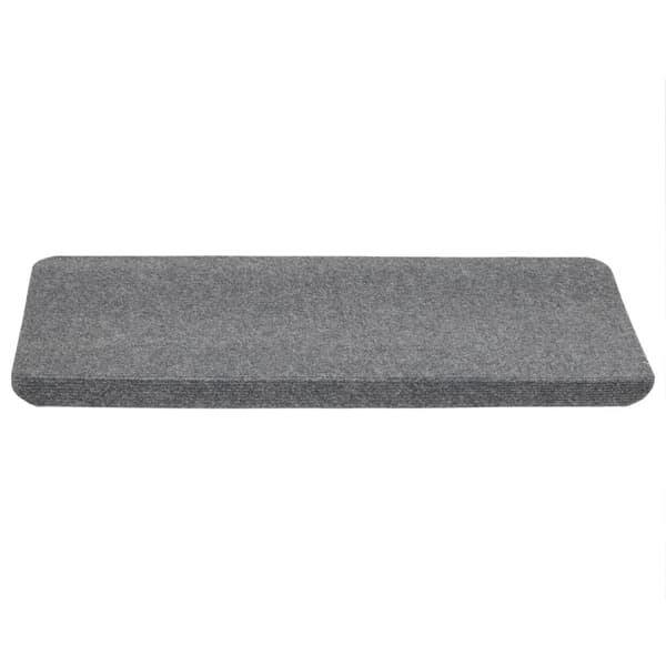 vidaXL Trappetæpper selvklæbende 15 stk. 65x24,5x3,5 cm grå grå gray