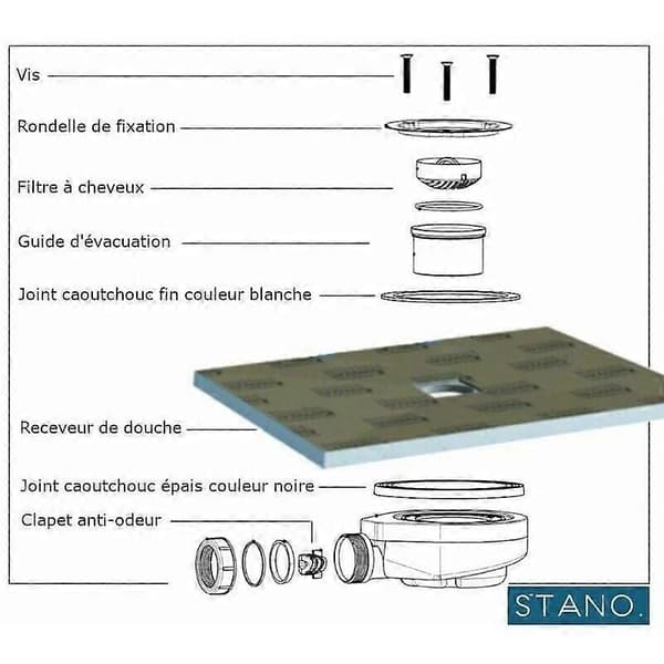 Low Profile Shower Tray Drain, Perforated Strainer For Debris Collection, Sturdy Material Ensures Durability, Versatile And Convenient For Various