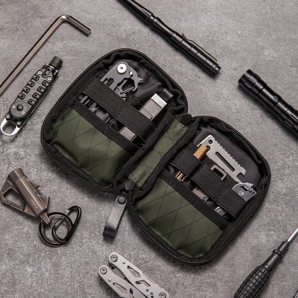 Xpac Waterproof Multifunctional EDC Tool Bag, Large Capacity Tool Pouch - Green