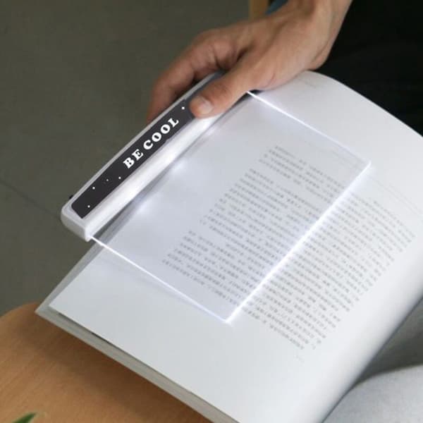 Flat LED Book Light Reading Night Light Portable Travel Dorm LED Desk Lamp Eye Protection