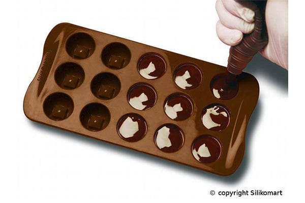 Silikomart Easy Choc Pralineform Ske Brun brown
