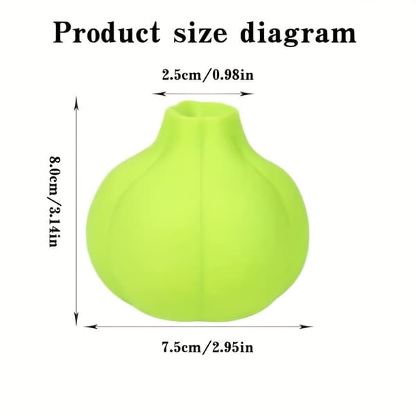 Silicone Garlic Peeler, Flexible Peeling Tool for Kitchen and Outdoors