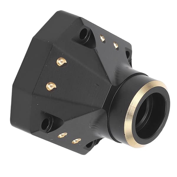 Brass Diff Cover Front Rear Axle Diff Bridge Cover Axle Housing Differential Protector for Capra 1/10 RC Car Black
